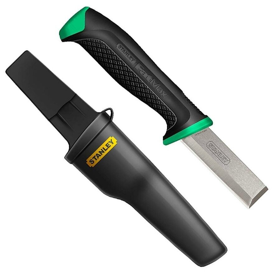 Нож STANLEY FATMAX® Chisel Knife 0-10-233 с лезвием из углеродистой стали