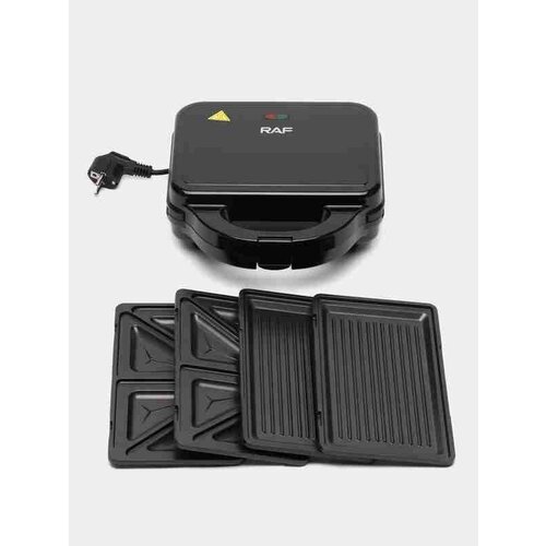 Мультимейкер c антипригарным покрытием 3 в 1 от RAF - теперь с 3 насадками в одном устройстве ВафлиГрильСэндвичи При готовности - уведомит вас С антипригарным покрытием Только безопасное использование 272000₽