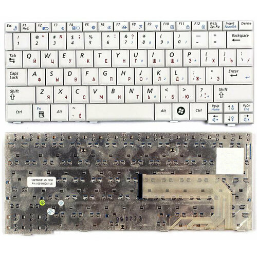 Клавиатура для Samsumg BA59-02521A белая клавиатура для ноутбука samsumg ba59 02521a белая