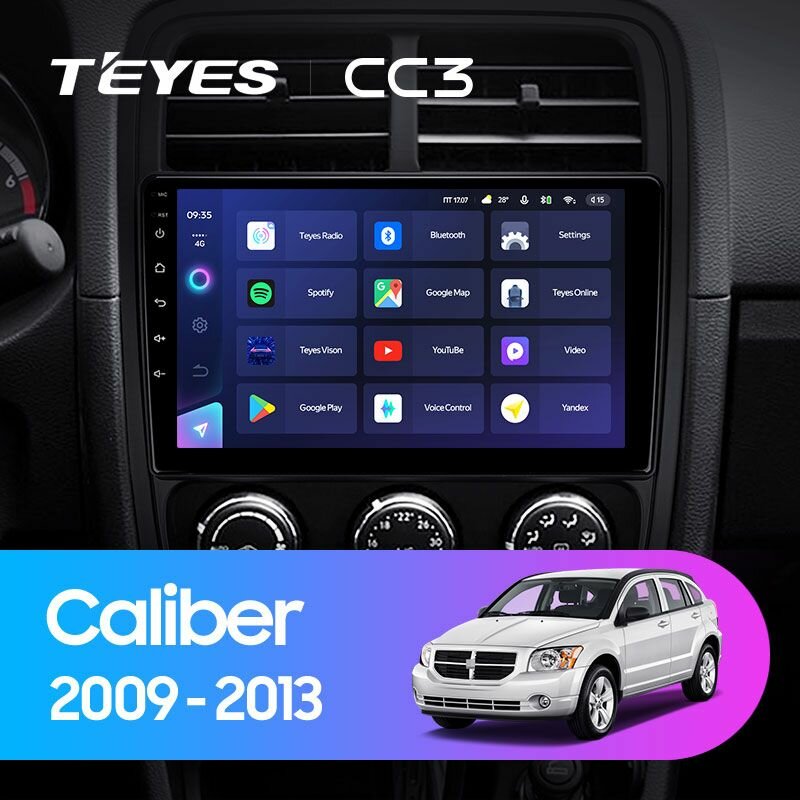 Штатная магнитола TEYES CC3 9.0" 4 Gb для Dodge Caliber 2009-2013