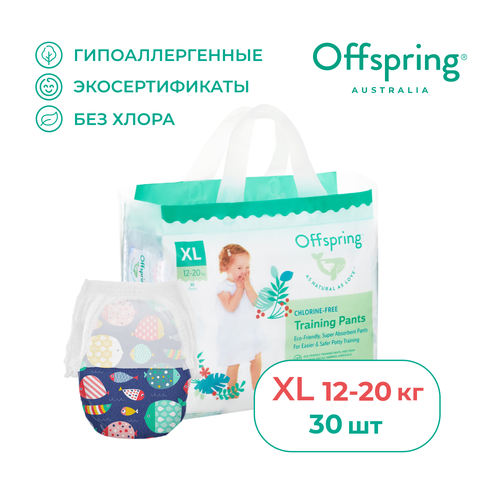 фото Offspring трусики xl (12-20 кг), 30 шт., рыбки