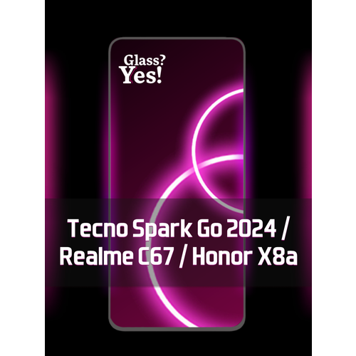 Защитное стекло для Honor X8a Realme C67 Tecno Spark Go 2024 на Хонор икс 8а х8а Реалме ц67 Текно спарк го 2024