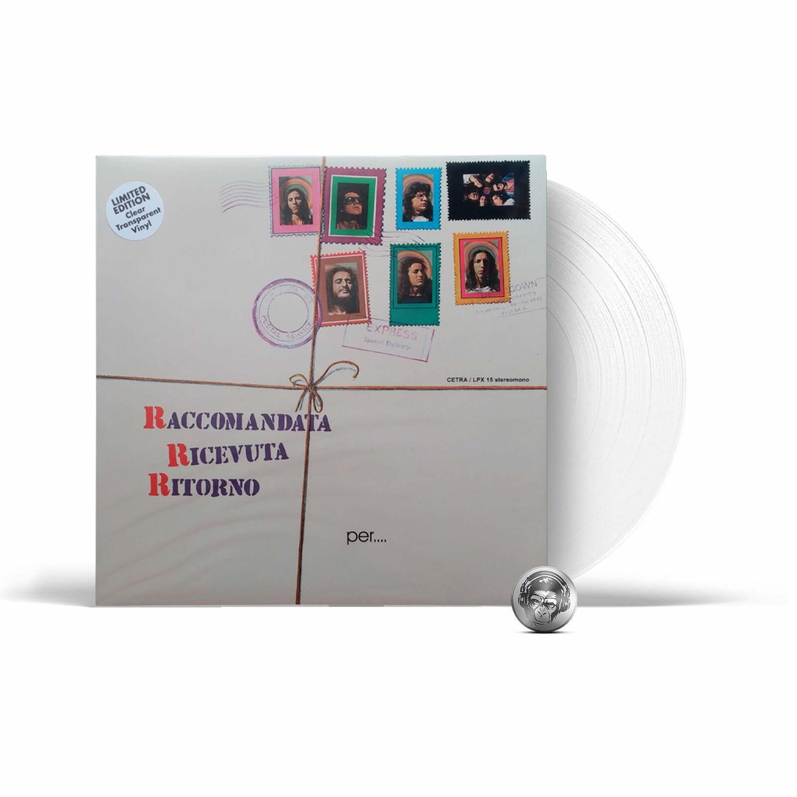 Raccomandata Ricevuta Ritorno - Per Un Mondo Di Cristallo (coloured) (LP) 2022 Clear Transparent, 180 Gram, Gatefold, Limited Виниловая пластинка