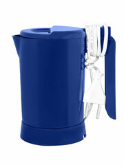 Электрический мини-чайник BEON BN-006, объем 0.5л, 800Вт, корпус пластик, спираль, 220В, синий