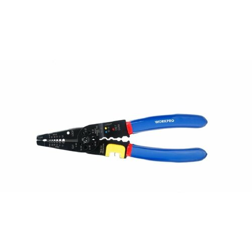 нож для зачистки проводов портативный обжимные щипцы обжимные инструменты резак для кабелей инструмент для резки и зачистки проводов Инструмент для зачистки и резки проводов WORKPRO, 210х60х18 мм, размер болтов М2.5-М5