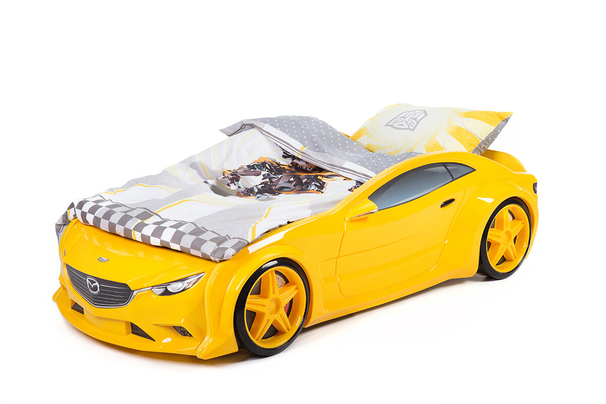 Futuka Kids комплект постельного белья для машинок-кроваток (желтый)