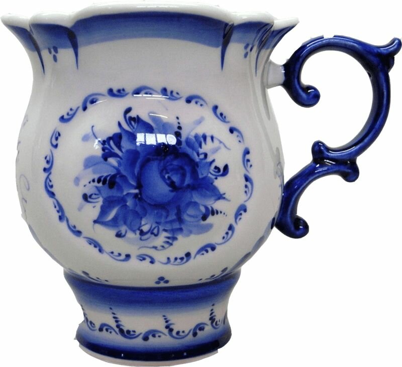 фото Бокал фарфоровый ручная работа Гжель Россия.