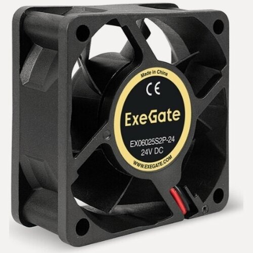 Изображение товара Вентилятор для корпуса Exegate EX06025S2P-24 24В DC 60x60x25мм EX295204RUS