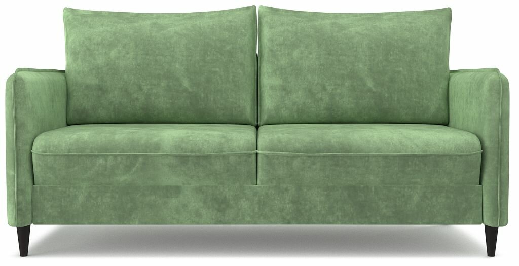 Диван-кровать раскладной PUSHE Фьорд Smart 160, велюр зеленый Noel pistachio
