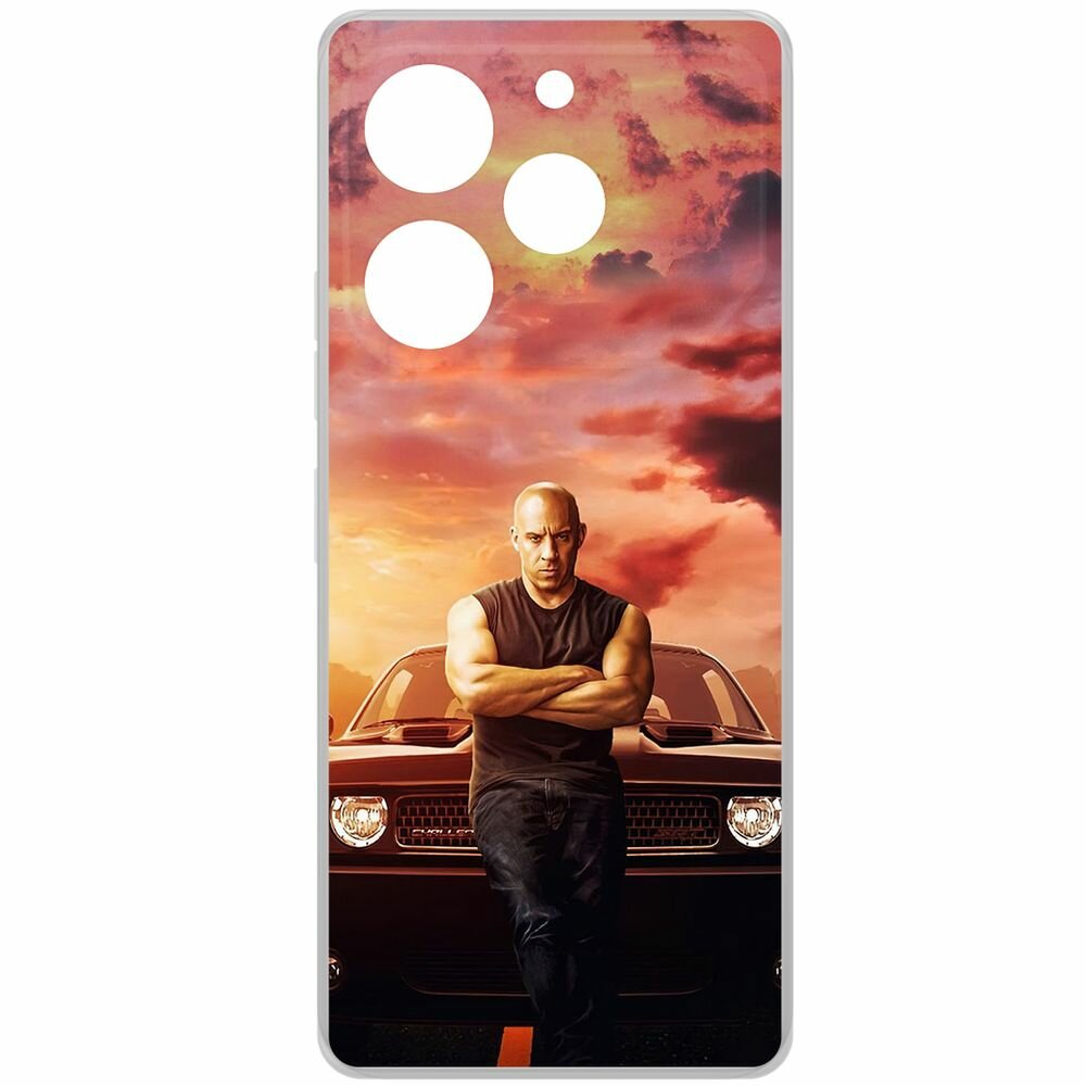 Чехол-накладка Krutoff Clear Case Форсаж. Доминик Торетто для TECNO Pova 6 Pro