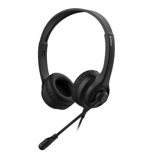 Наушники с микрофоном A4Tech черный 18м накладные оголовье 1326₽