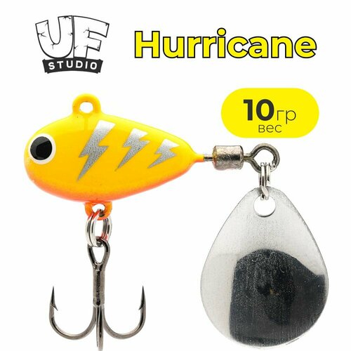 Тейл спиннер UF STUDIO HURRICANE 10g Yellow Flash