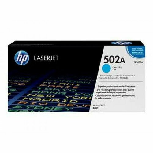 Q6471A HP 502A Картридж для HP Color LaserJet 3600 Cyan (4000 стр.)