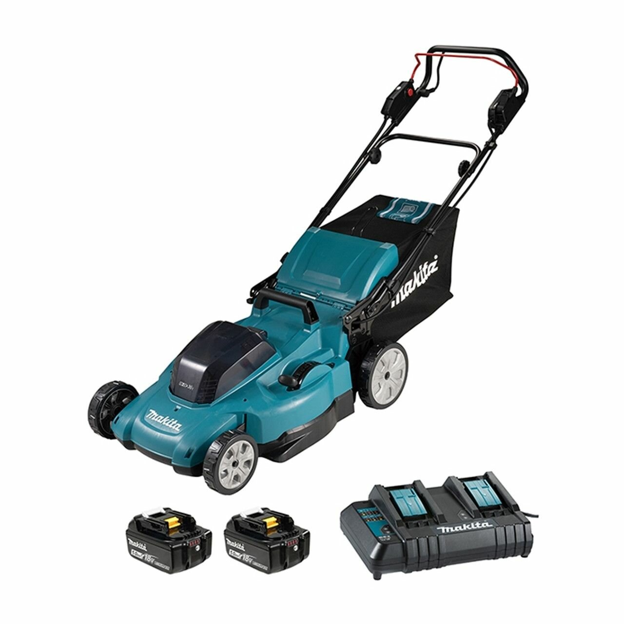 Газонокосилка аккумуляторная 860Вт - 53см  LXT 36В  2х5Ач и з у  Makita DLM539CT2
