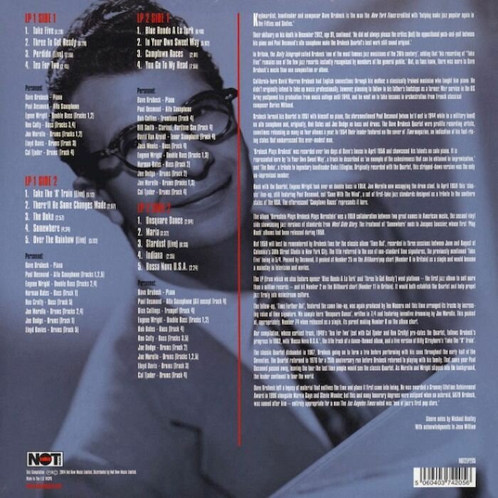 Виниловая пластинка Brubeck, Dave, The Very Best Of (5060403742056) Fat Cat Records - фото №4