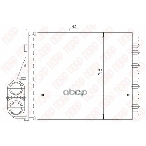 Радиатор Отопителя Largus Logan Авто-Радиатор поар арт POAR2113037 3314₽