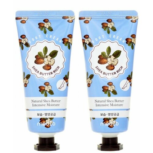 MedB Увлажняющий крем для ног с маслом ши Shea Butter Rich Foot Cream, 70 мл, 2 шт