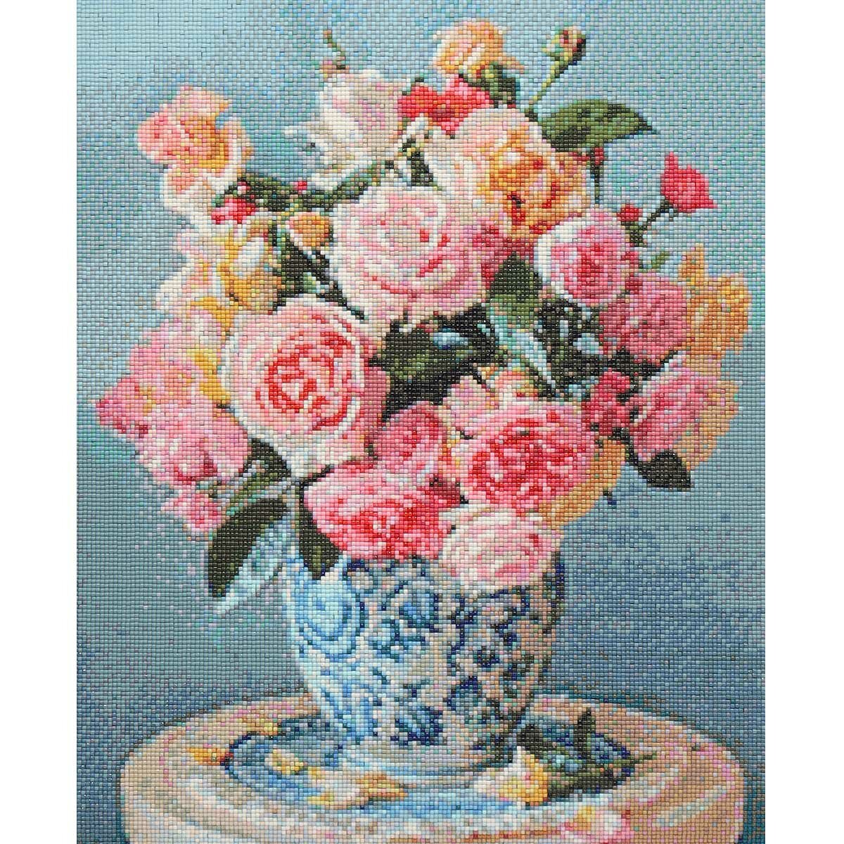 фото Cr450226 Алмазная мозаика 'Букет нежных роз', 40х50см, Cristyle