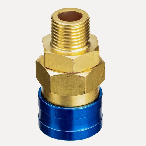 Изображение товара GARWIN PRO 808215-34 Пневморазъём металлический высокой пропускной способности "мама" - наружная резьба 3/4", латунь