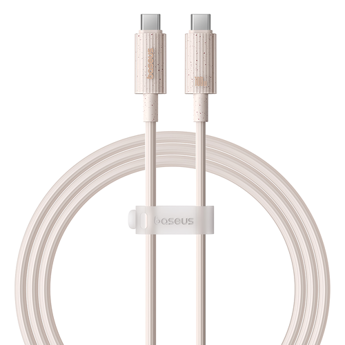 Кабель Baseus P10360202421-00 Habitat Series Fast Charging Cable Type-C to Type-C 100W 1m Wheat Pink