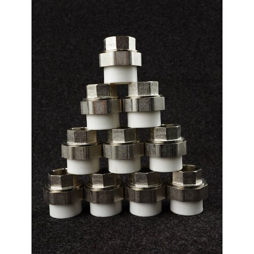 Муфта полипропиленовая 25х34 внутренняя резьба разъемная Американка PPRC ASPiPE 10шт 1854₽