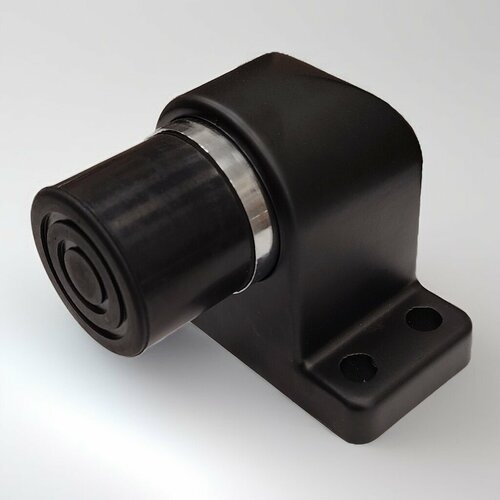 Дверной упор усиленный для входных дверей MAXI Locks SP133 BLM маленький, 74мм, чёрный матовый