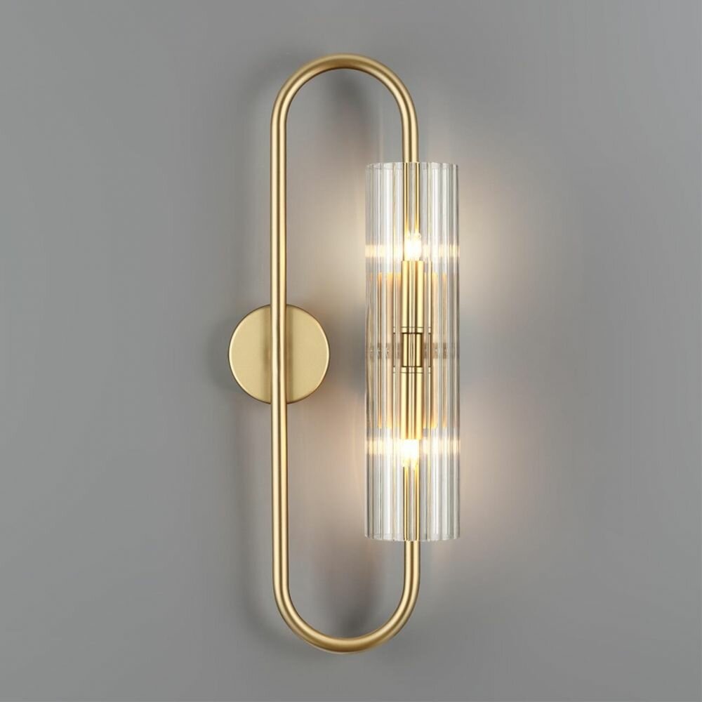 Бра Lumion Suspentioni "Toronto" 6560/2W G9, золотистое, настенное, 40 Вт, IP20