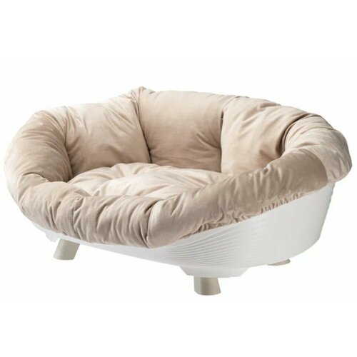Софа для животных Ferplast Throne 8, 85*62*33 см, с подушкой, белый