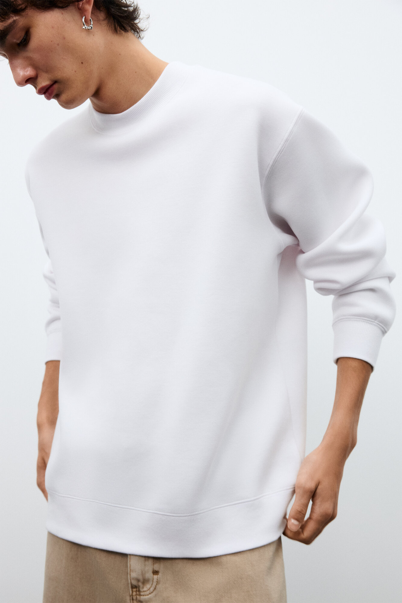 Худи Befree Man Basic, размер XL, , белый