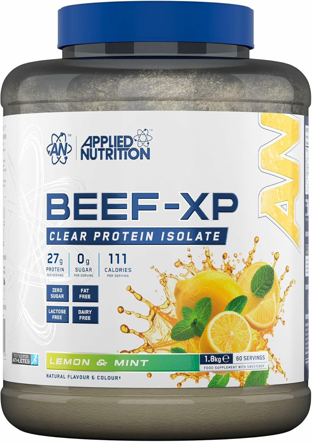 Applied Nutrition Beef Protein 1.8 кг – Лимон & Мята, Белок для Спорта и Набора Мышечной Массы