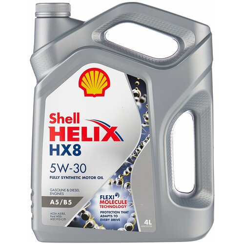 фото Синтетическое моторное масло shell helix hx8 a5/b5 5w-30, 4 л