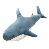 Мягкая игрушка Блохей Акула 100 см синяя большая