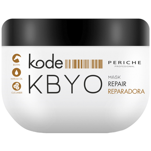 Periche Profesional маска для волос с биотином Kode KBYO, 500 мл, банка periche profesional шампунь kode kbyo biotina repair восстанавливающий с биотином 500 мл