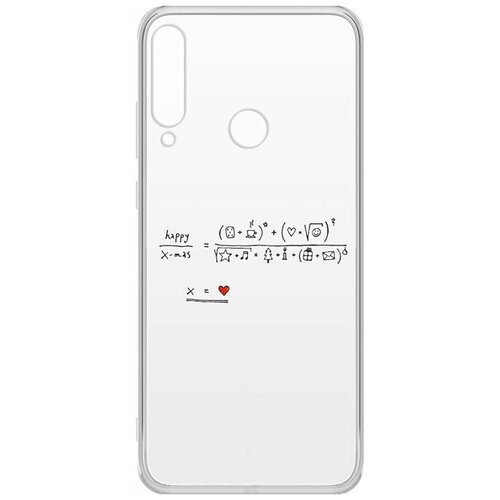 Чехол-накладка Krutoff Clear Case Праздничная формула для Huawei Y6p