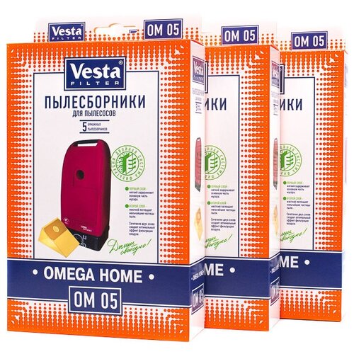 Vesta filter OM 05 XXl-Pack комплект пылесборников, 15 шт