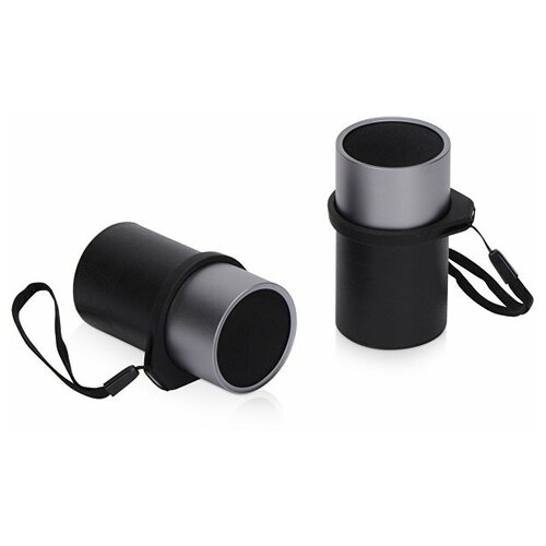 Портативные парные TWS колонки Mates 121370807 черный серебристый колонка d 5 х 9 см ремешок 135 полиуретан металл пластик 392900₽