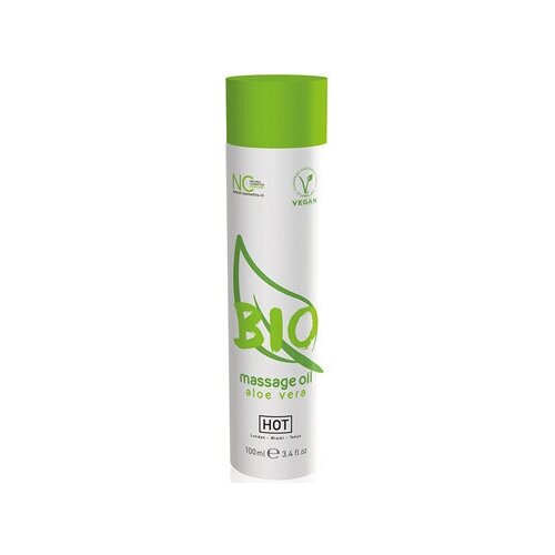 39741 Hot Bio Massage Oil Aloe Vera, 100 мл. Органическое массажное масло с алоэ