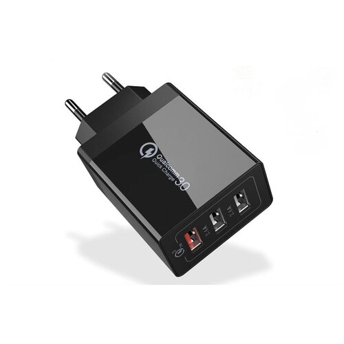 Быстрое USB зарядное устройство MyPads A127-423 на 3 разъема Quick Charge QC Turbo 3.0 USBх3 30Вт 5V/ 9V/ 12V