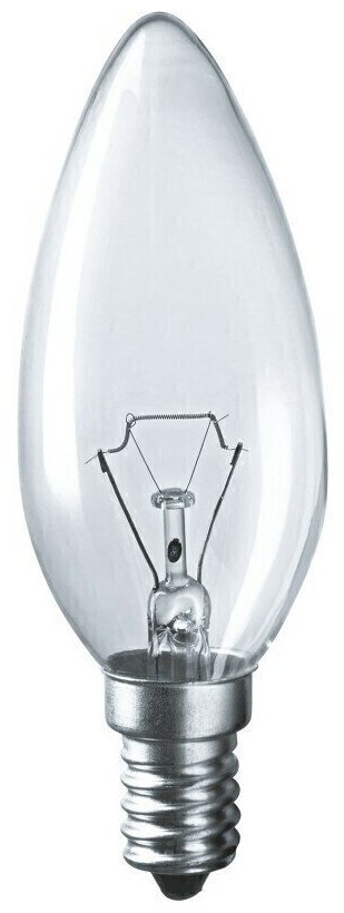 Лампа Накаливания Свеча 40W 220-240V E14 415Лм 2700К D-35mm L-100mm Диммируемая Свет Теплый белый OSRAM, уп. 10шт
