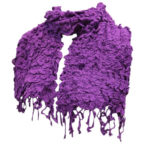 Шарф Crystel Eden,115х25 см, фиолетовый шарф crystel eden 115х25 см фуксия