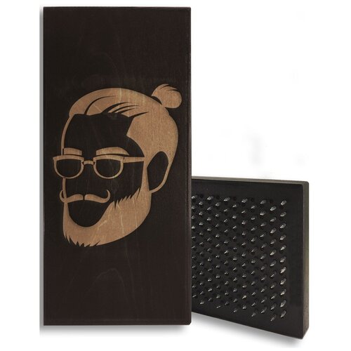 фото Доска садху белая хипстер - 330, размер 31x14, шаг гвоздей 10 мм чакра