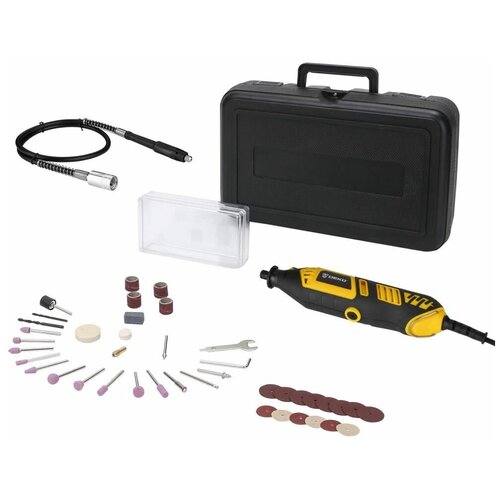 Электрический цифровой гравер 350Вт + набор 43 инструментов (кейс) Deko DKRT350E-LCD 43 tools + case 063-1413