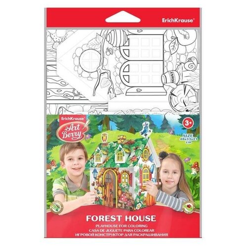 Игровой конструктор для раскрашивания Artberry Forest house, собирается без клея и ножниц