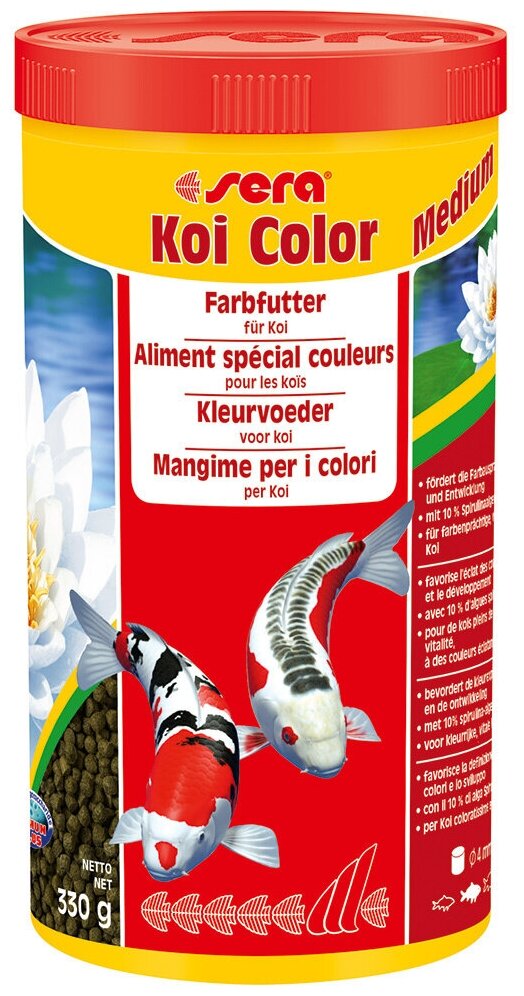 Koi color 1000мл,4мм, гранулированный корм двсех кои. 13