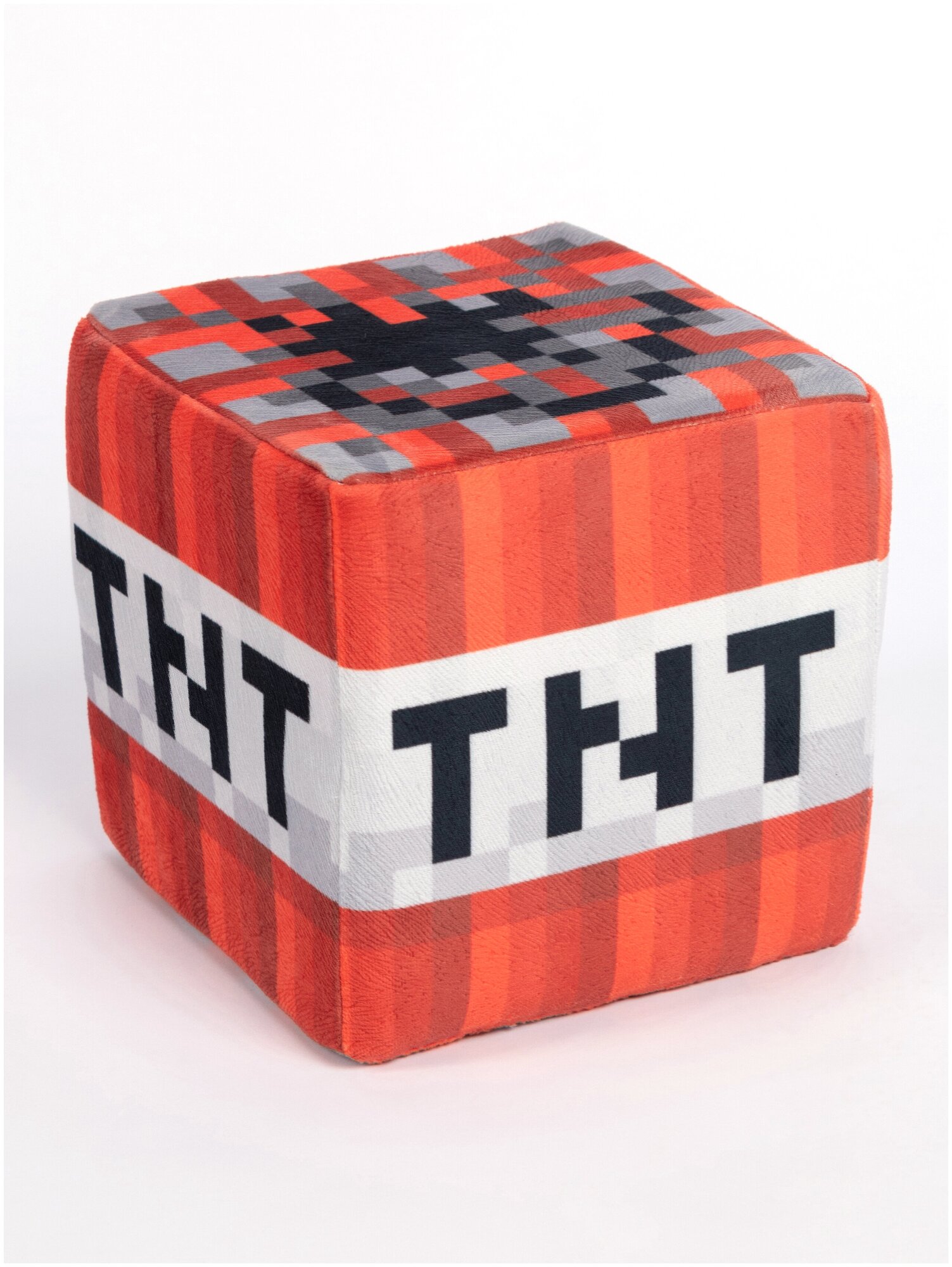 Подушка куб блок TNT Майнкрафт