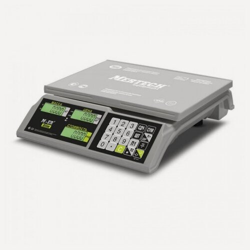Изображение товара Весы торговые M-er 326AC-15.2 LCD Slim с АКБ (без стойки)