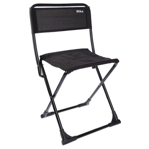 фото Nika стул походный складной пс3, 38,5 х 35 х 65 см, чёрный