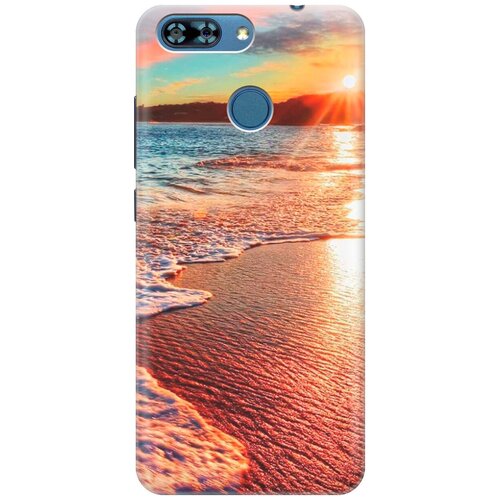 фото Силиконовый чехол на zte blade v9 vita / зте блейд в9 вита с принтом "залитый светом пляж gosso