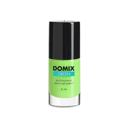 Domix Green Professional лак для ногтей Mini, 6 мл, 4571 кислотно-салатовый