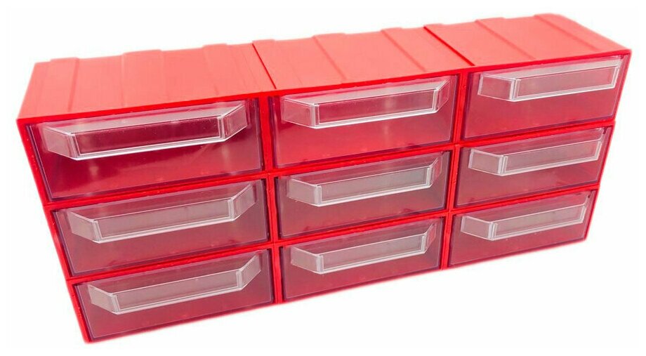 Система хранения Rezer/органайзер для хранения/ящик для хранения 9 ячеек, красный